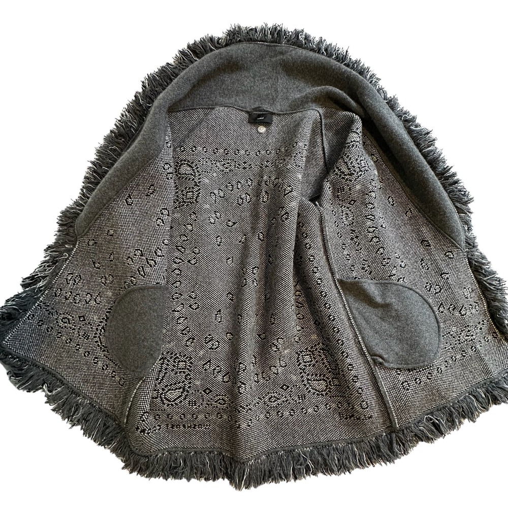 Alanui Bandana Jacquard Icon Cardigan Dark Grey M/L - Picture 5 of 10